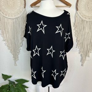 Buffalo by David Bitton black star print drop shoulder tee shirt XL